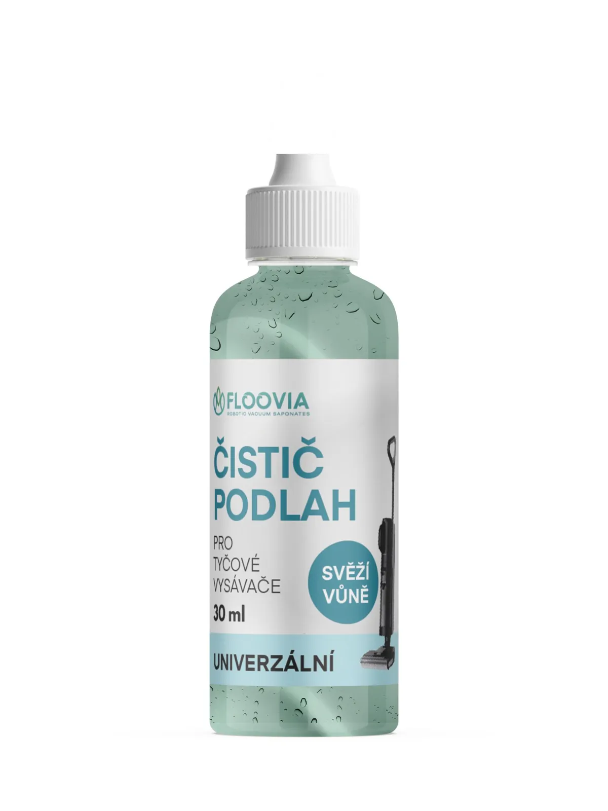 Čistič podlah do tyčového vysavače s mopem Floovia, univerzální svěží vůně — obrázek 3