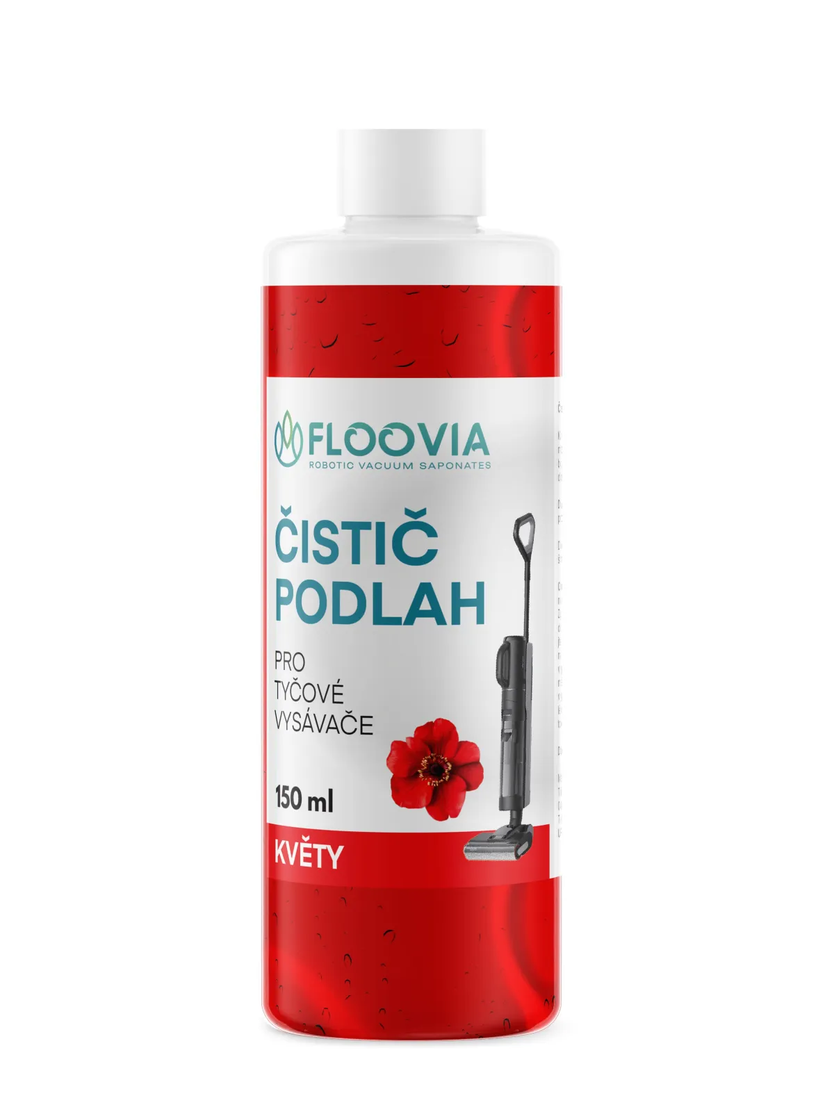 Čistič podlah do tyčového vysavače s mopem Floovia, květinová vůně