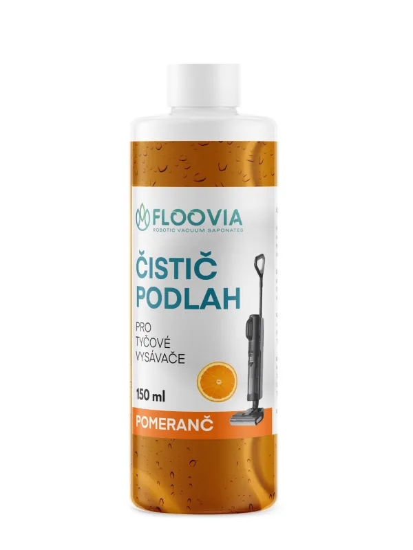 Čistič podlah do tyčového vysavače s mopem Floovia, pomerančová vůně