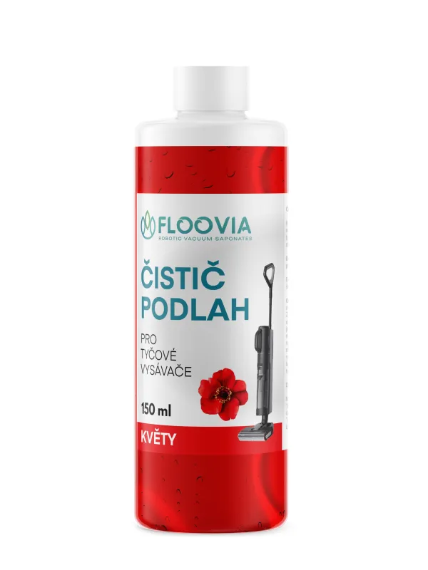 Čistič podlah do tyčového vysavače s mopem Floovia, květinová vůně
